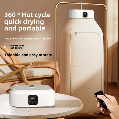 Portable Clothes Dryer Mini Dryer Machine with 360°Full Hot Air Drying Foldable Laundry Dryers Dryer Machine for Underwear Socks