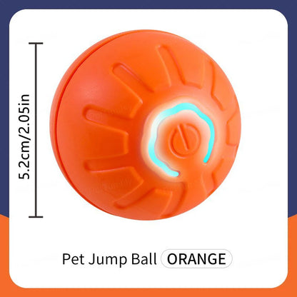 Automatic Interactive Dog Toy Ball Pet Chew Toy Rolling USB Rechargeable Bouncy Ball for Cats Dogs Self-Play Companion Gift