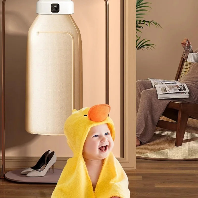 Portable Clothes Dryer Mini Dryer Machine with 360°Full Hot Air Drying Foldable Laundry Dryers Dryer Machine for Underwear Socks