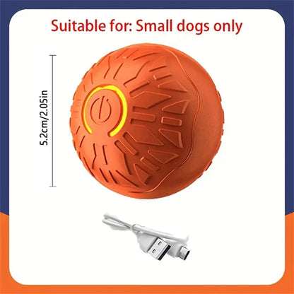 Automatic Interactive Dog Toy Ball Pet Chew Toy Rolling USB Rechargeable Bouncy Ball for Cats Dogs Self-Play Companion Gift