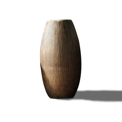 Creative Chinese Style Vase Three-piece Set Simple And Fashionable Wood Grain