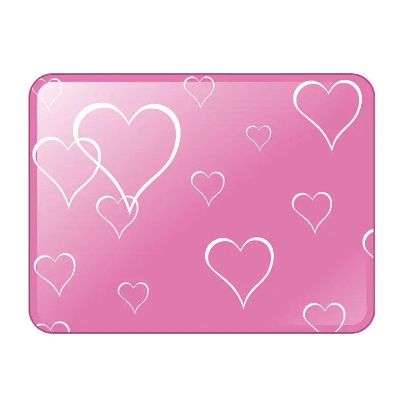Cotton Cooling Dog Mat - Heart-Snap, Modern Geometric Design, Washable Non-Slip Pet Pad for Crate, Floor, Small to Large Dogs, Comfortable