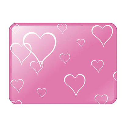 Cotton Cooling Dog Mat - Heart-Snap, Modern Geometric Design, Washable Non-Slip Pet Pad for Crate, Floor, Small to Large Dogs, Comfortable