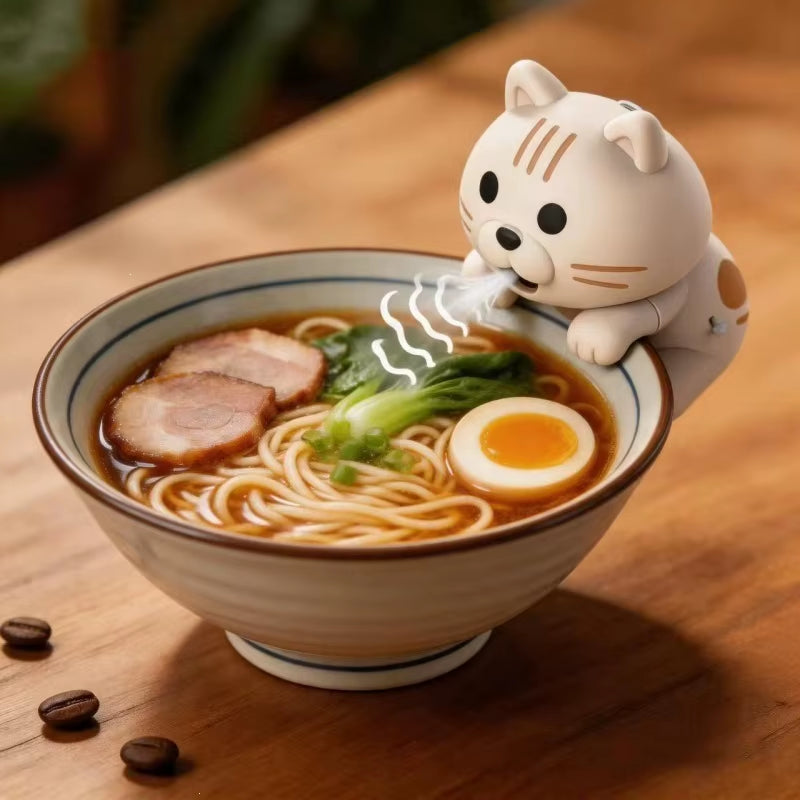 Cartoon Puppy Kitten Inflatable Cup-Mounted Fan Children'S Toy for Ages 7-14 Gift Box Packaging