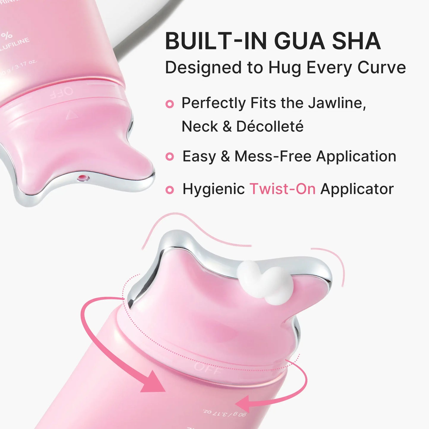 [NEW] [Medicube] PDRN Collagen Gua Sha Neck Wrinkle Cream | Built-In Gua Sha Massager with Volufiline 5% + PDRN | Firming, Contour Care for the Look of Fine Lines, Jawline, Neck, Décolleté,Underarms, Chest, Legs, Shoulder | Massage Cream | Korean Skincare