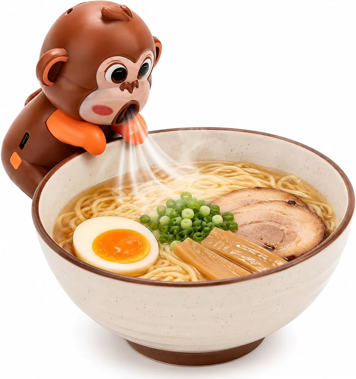 Panda Cup-Mounted Fan Hair Dryer Adhesive Mini Plastic Fan Cooling Bowls Soup Noodles Ramen Three Wind Speed Settings USB