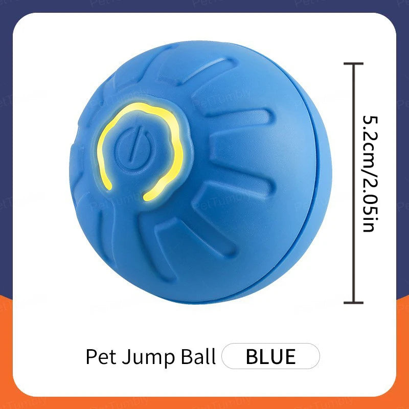 Automatic Interactive Dog Toy Ball Pet Chew Toy Rolling USB Rechargeable Bouncy Ball for Cats Dogs Self-Play Companion Gift